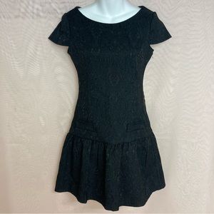 Zara W&B collection brocade mini dress